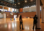 Interior of gymnasium