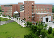 Bird view of Health Sci. Building and Computer Sci. Building (built to be a single structure)
